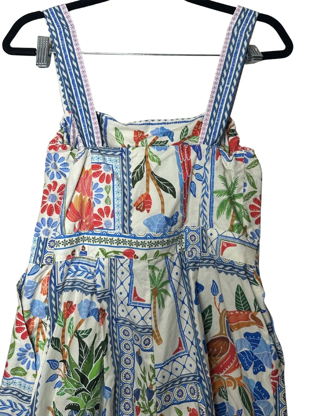 Farm Rio Tropical Tiles Romper Size Large - Picture 6 of 13